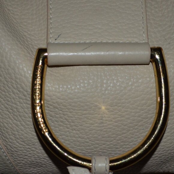 Dolce & Gabbana Ivory Pebbled Leather Shoulder Strap Handbag - Picture 2 of 12